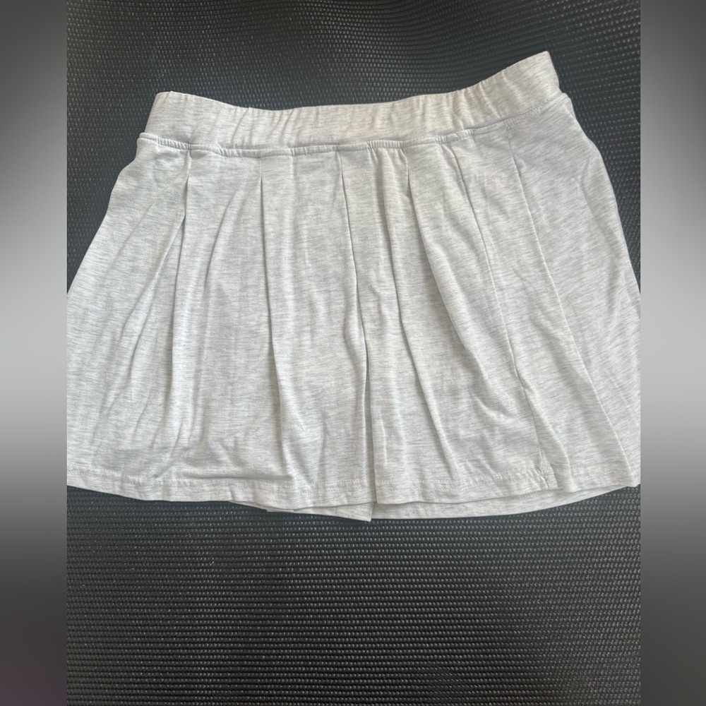 Women's Gray Pleated Skater Skort